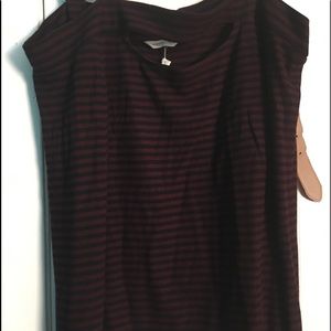 Off the shoulder showing Burgundy and black